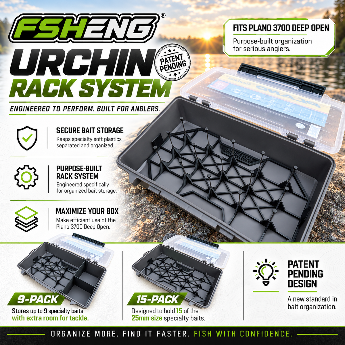 Urchin Rack + Plano 3700 Deep